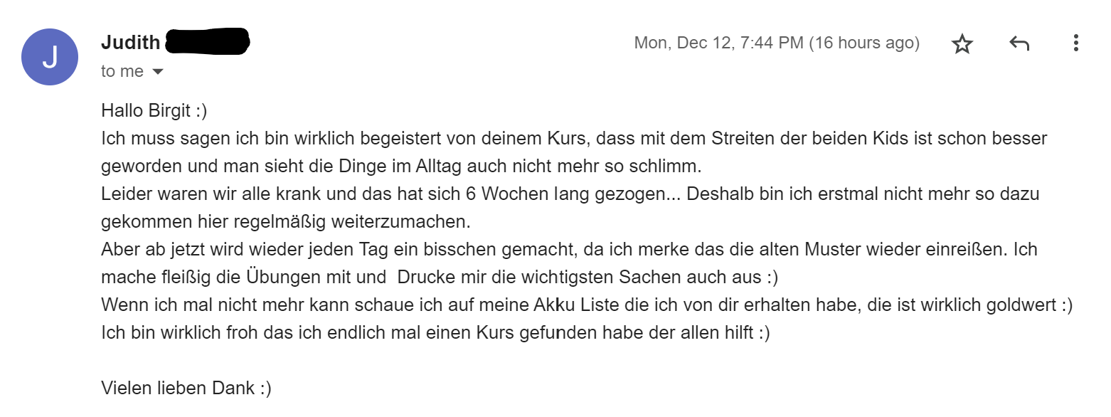 Testimonial StarkeKids Videokurs Schimpffrei