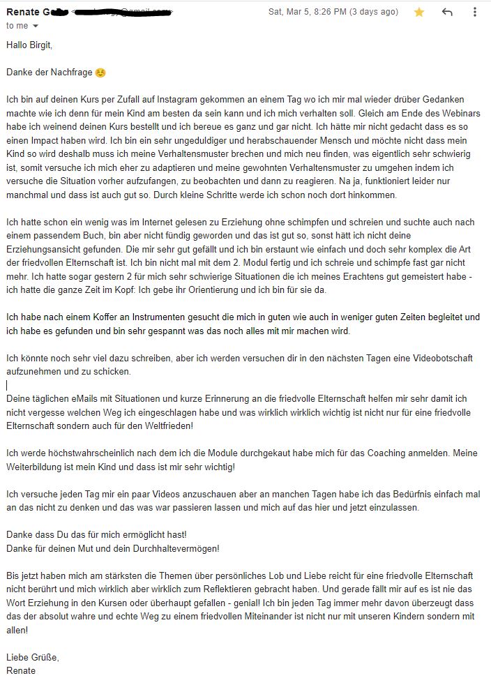 Testimonial StarkeKids Videokurs Schimpffreie Erziehung