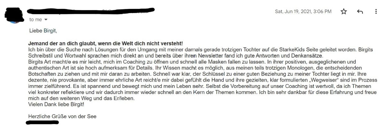 Testimonial StarkeKids Videokurs